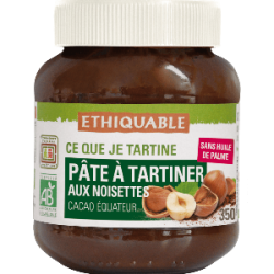 Pâte tartiner noisettes (Ethiquable) 350g