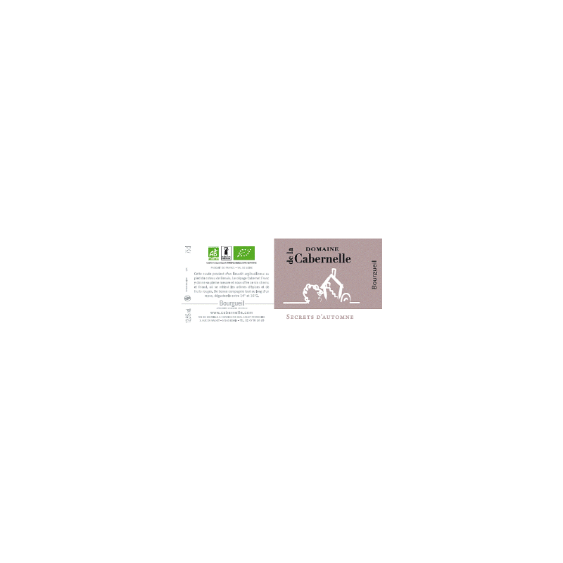 Bourgueil bio SecrAutm 2024 (Cabern) 75cl