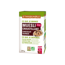 Muesli croustillant chocolat quinoa (Ethiquable) 375g