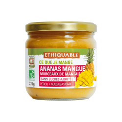 Purée ananas mangue morceaux (Ethiquable) 370g