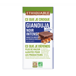 Chocolat noir 55% gianduja (Ethiquable) 100g