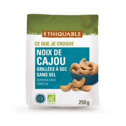 Noix cajou grillées sans sel (Ethiquable) 250g
