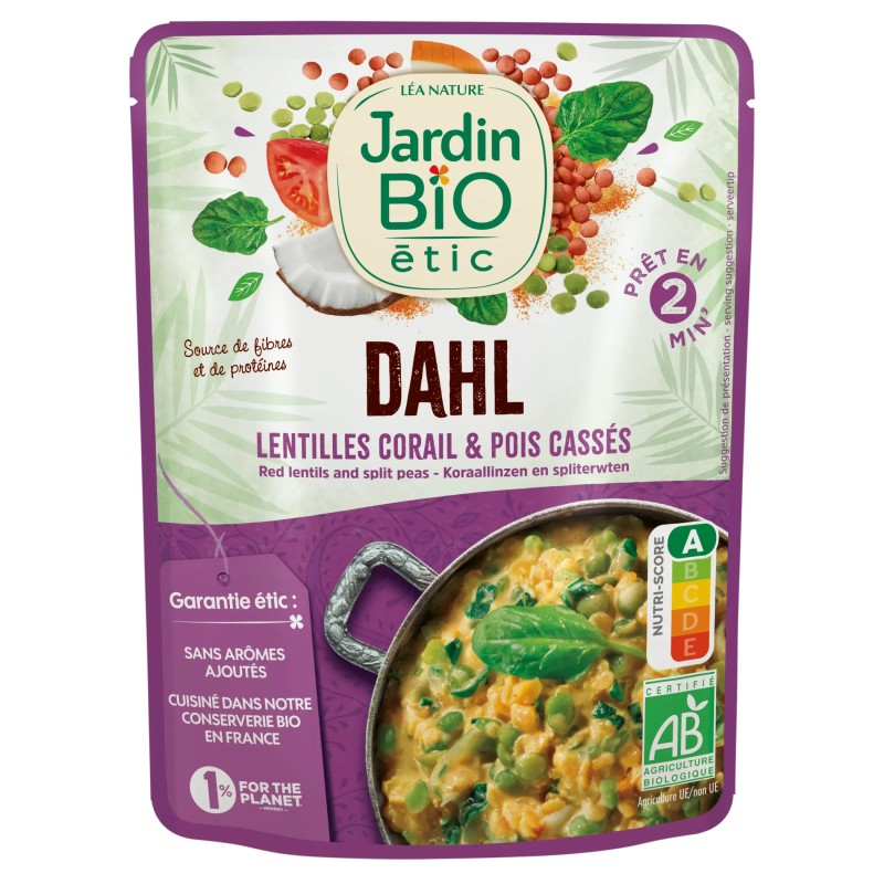 Cuisiné Dahl lentilles corail pois (LéaN) 250g