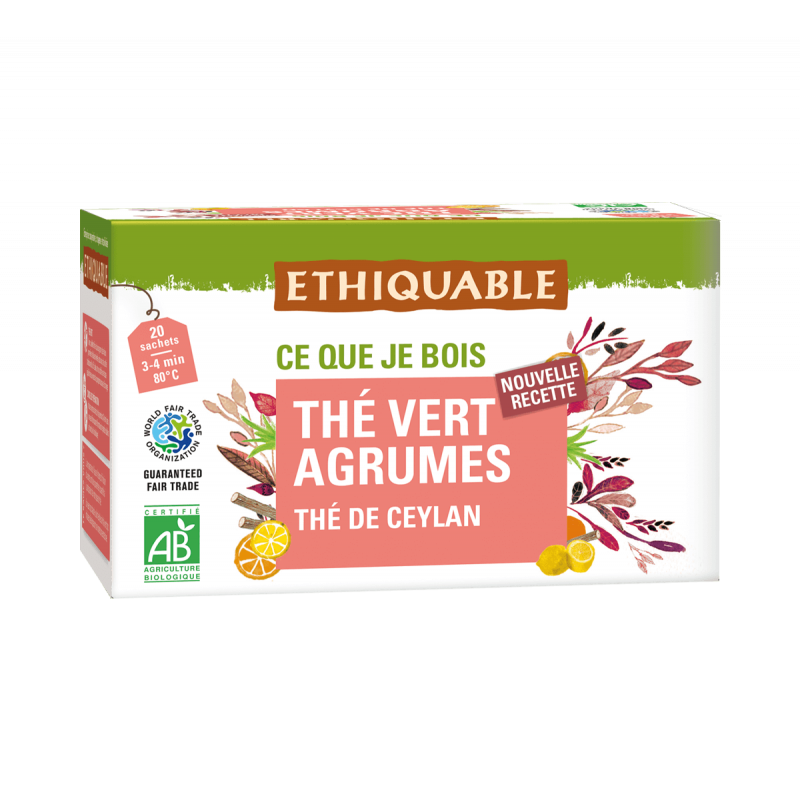 Thé vert agrumes (Ethiquable) 36g
