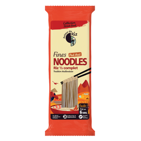 Nouilles fines riz 1/2 complet (OAVFP) 200g