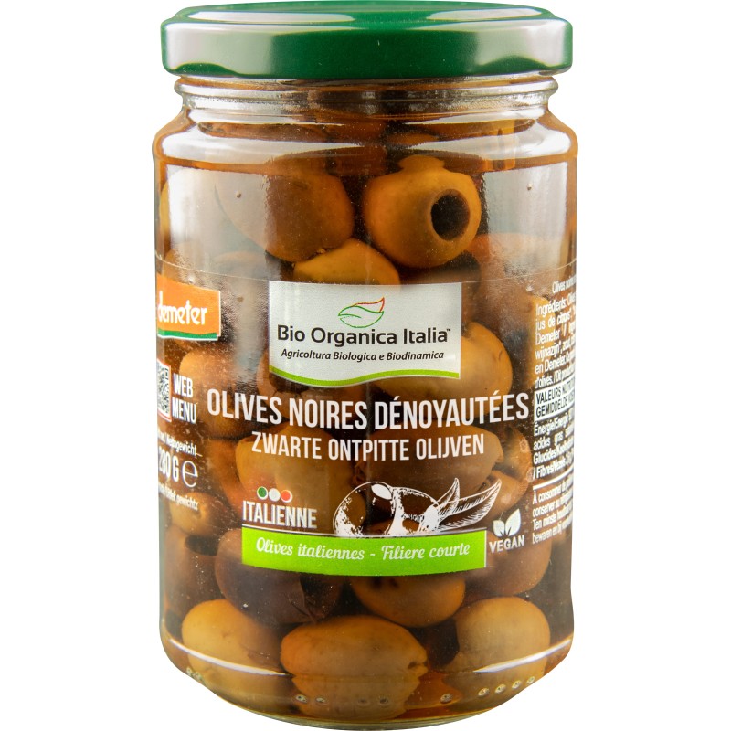 Olives noires dénoyautées (Dynamis) 280g