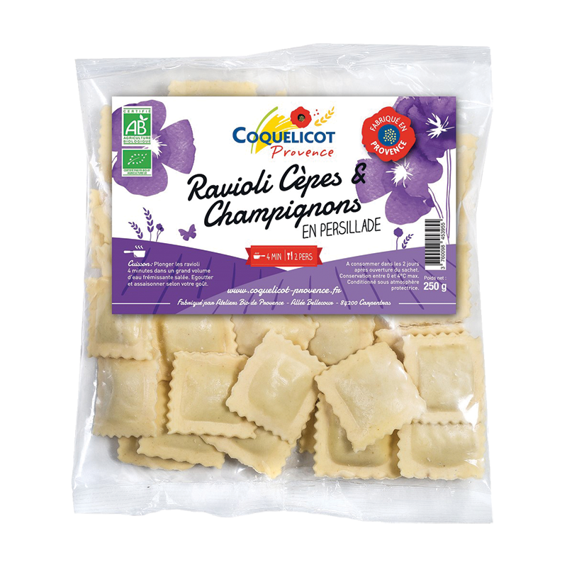 Ravioli frais cèpes champignons (OAVFP) 250g
