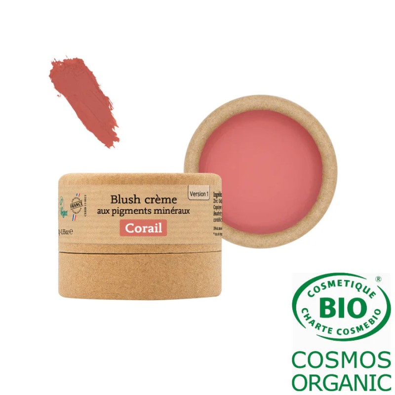 Blush creme bio, Corail 1 pot (Comav) 10g