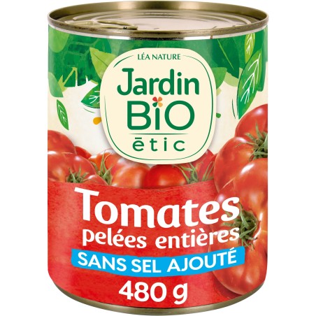 Tomates entières pelées sans sel (LéaN) 800g