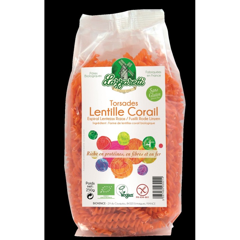 Torsades lentilles corail (SCEPI) 250g