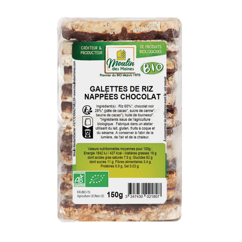 Galettes riz chocolat (OAVFP) 150g