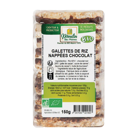 Galettes riz chocolat (OAVFP) 150g